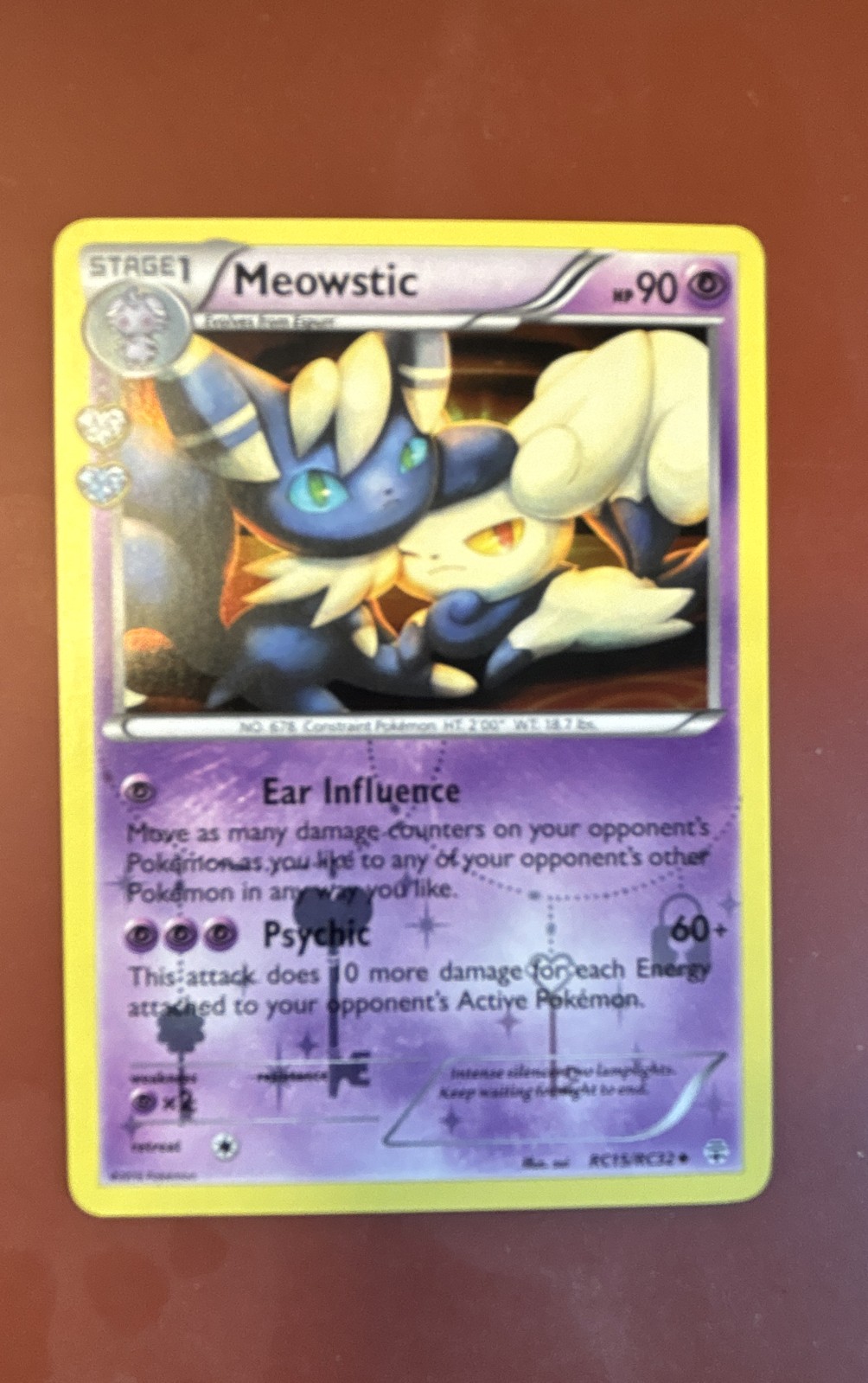 Meowstic RC15-32 Generations: Radiant Collection Holo
