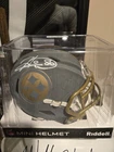 Pittsburgh Steelers Hines Ward Autographed Slate Mini Helmet JSA Cert