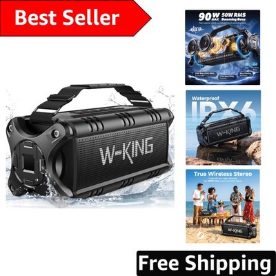 Powerful 50W RMS Portable Bluetooth Speaker with Battery and EQ Control