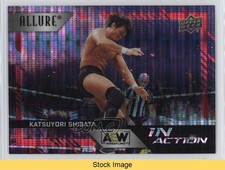 2024 Upper Deck Allure AEW In Action Red Rainbow Katsuyori Shibata READ 1hs9