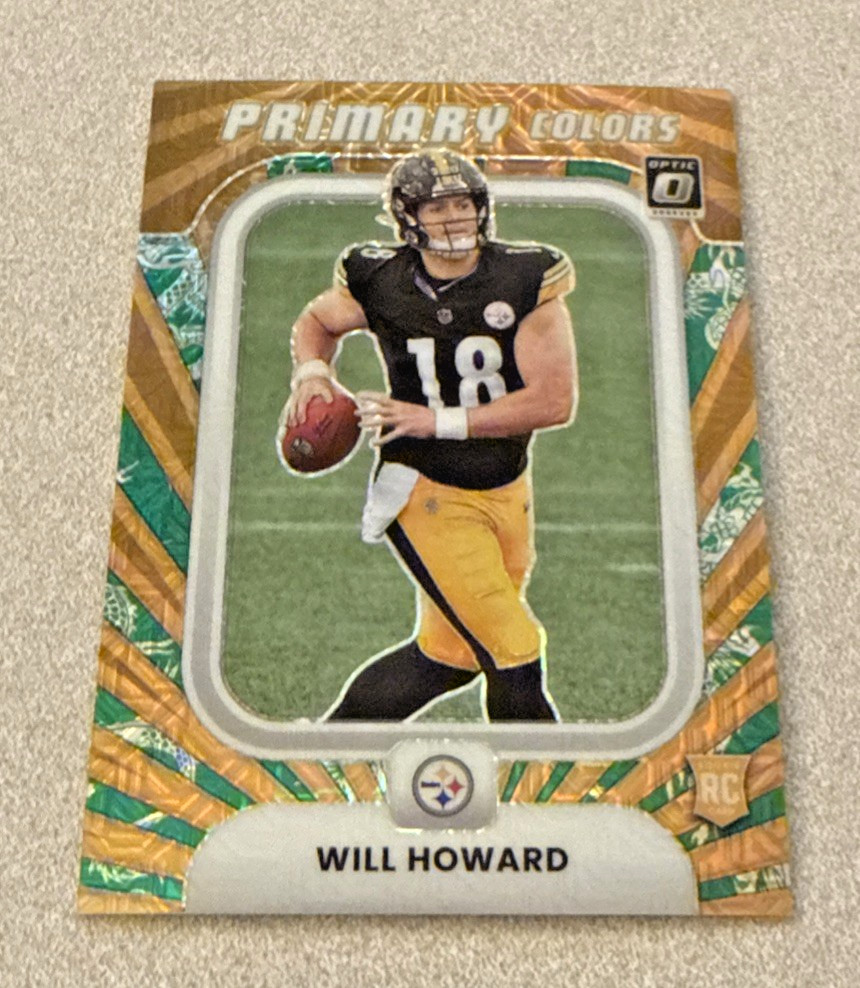 2025 Panini Donruss Optic Primary Colors RC Dragon Prizm #13 Will Howard 11/24