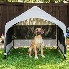 Extra Large Dog Shade Shelter with Mesh Windows for Ultimate Ventilation