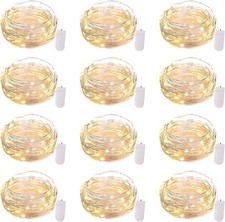 Brightown 12 Pack LED Fairy Lights Battery Op...