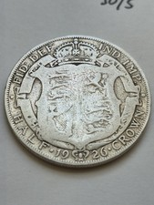 1926 King George V Half Crown  .500 fine Silver Coin Very Nice Example