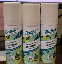 Batiste Dry Shampoo 1.06oz ORIGINAL Mini Size Travel Pack Purse Perfe Pack of 3