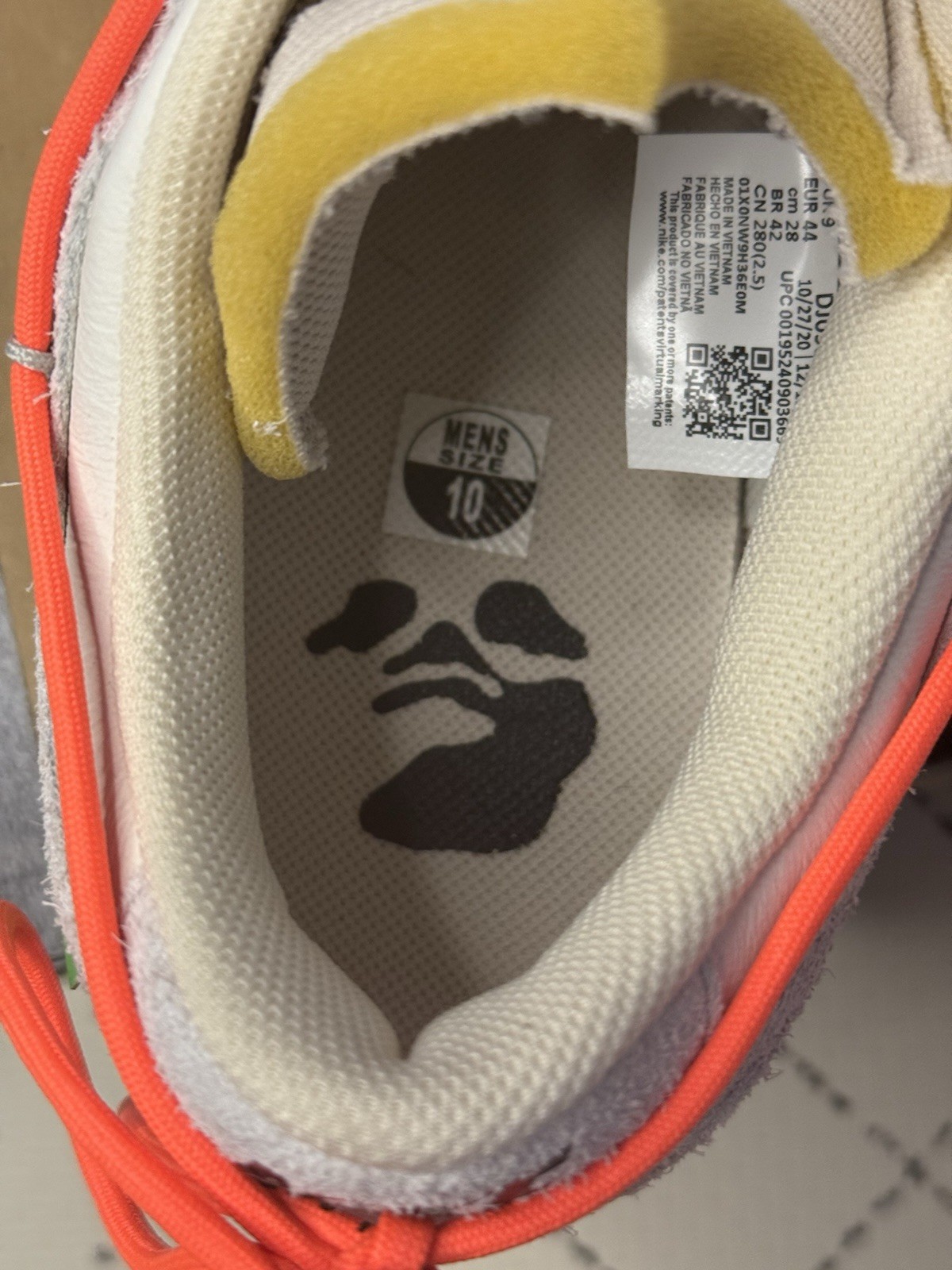 OFF WHITE X NIKE Nike Dunk Low X Off White lotto 11 di 50 taglia 10 VNDS OG scatola