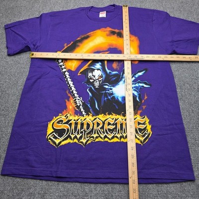 Men's XL Supreme Grim Reaper Santa Muerte Prayer Graphic Tee