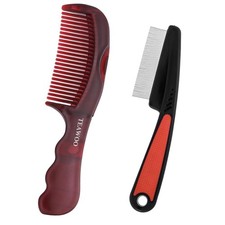Dandruff Comb Fine Tooth Scalp Detox Comb Lice for Women, Men  Kids Stainless S