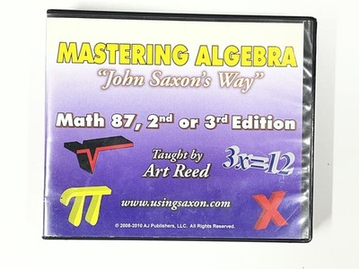 Saxon Math 87 Mastering Algebra John Saxon's Way 2nd or 3rd Edition DVD Art Reed