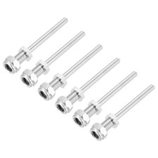 3/16 Inch Diameter x 1.54 Inch Length 6 Set Axle Shaft with Nuts for RC