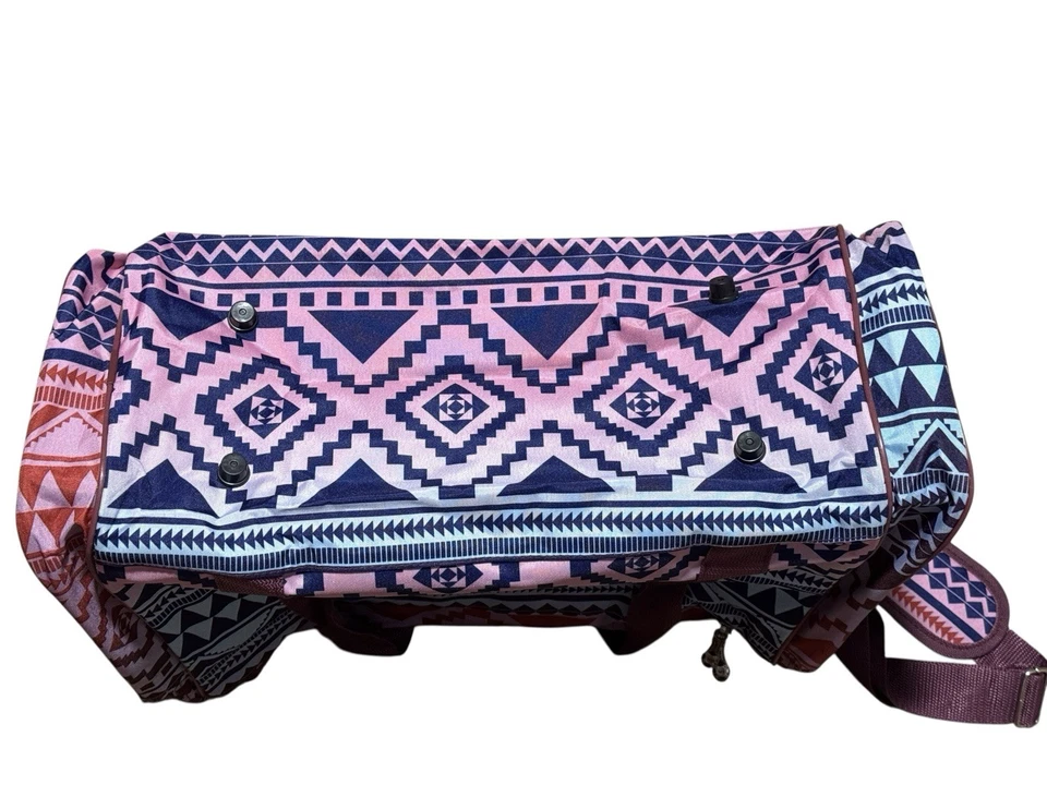 5 Cities Aztec Duffle Gym Bag Carry On Luggage 21x12x8 Multi-Color Travel NEW - Image 4 of 4