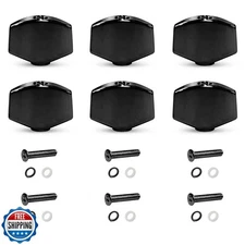 6PCS Metal Big Square Guitar Tuning Peg Tuners Machine Head Replacement Butto