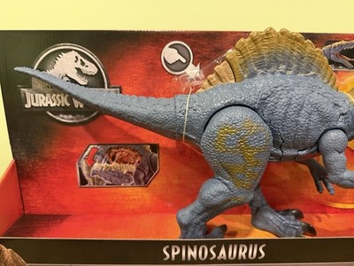 Mattel Jurassic World Battle Damage Spinosaurus Action Figure for