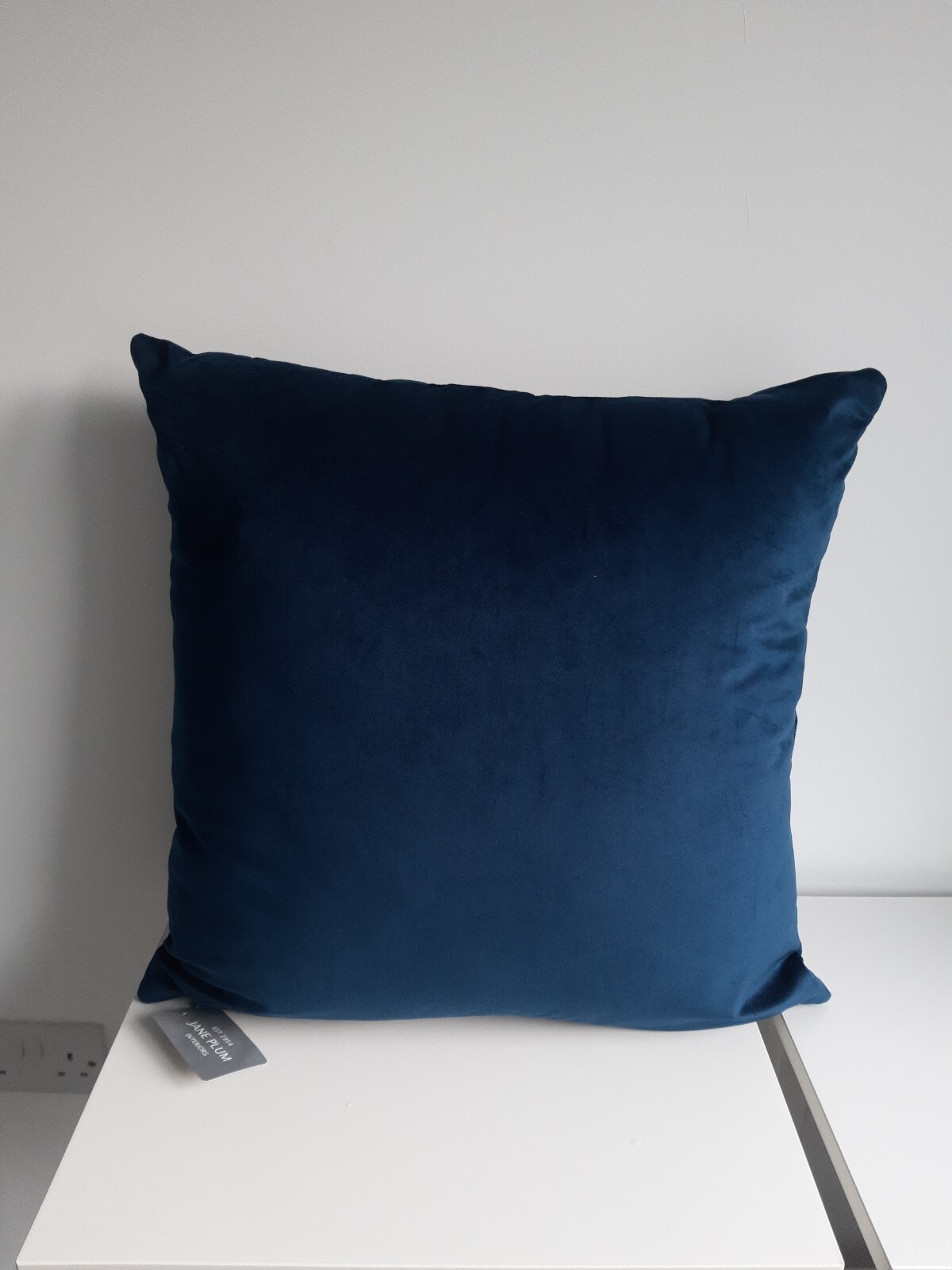 Jane Plum Interiors French Navy Quilted Cushion eBay