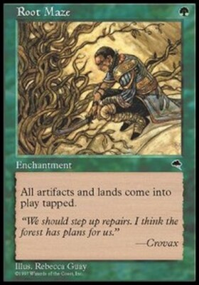 *MRM* FR/VF Labyrinthe de racines -  Root Maze MTG Magic TMP