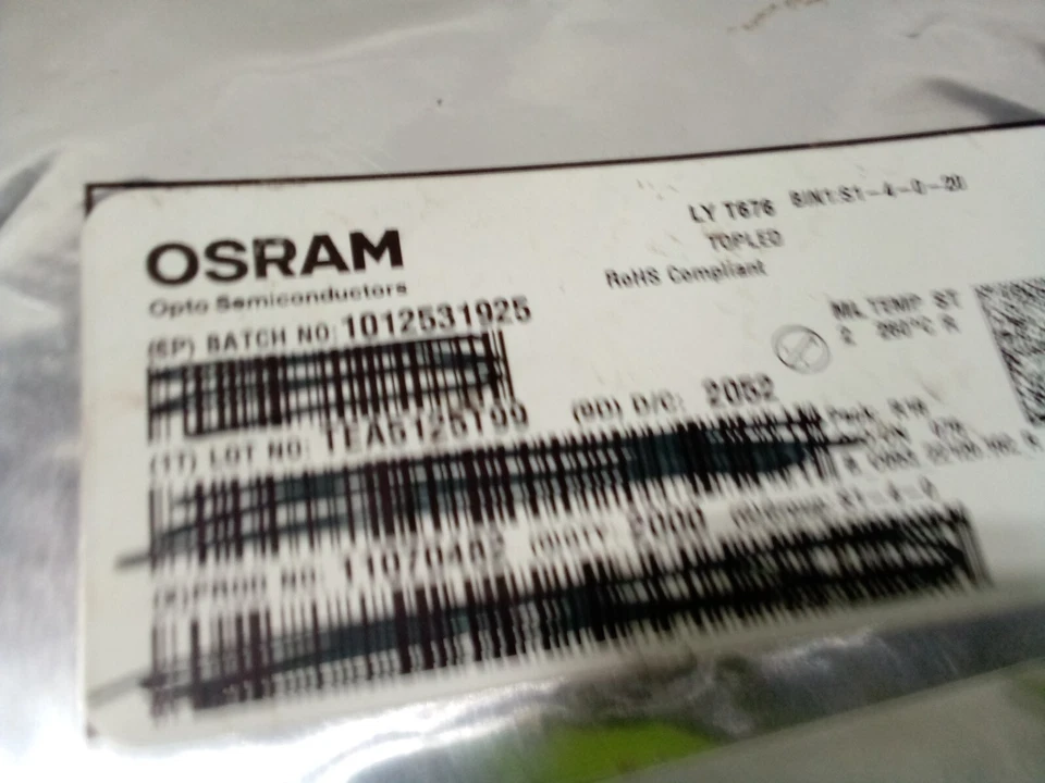 OSRAM Opto Semiconductor A2C00031760 - 2000pcs - Image 2 of 4
