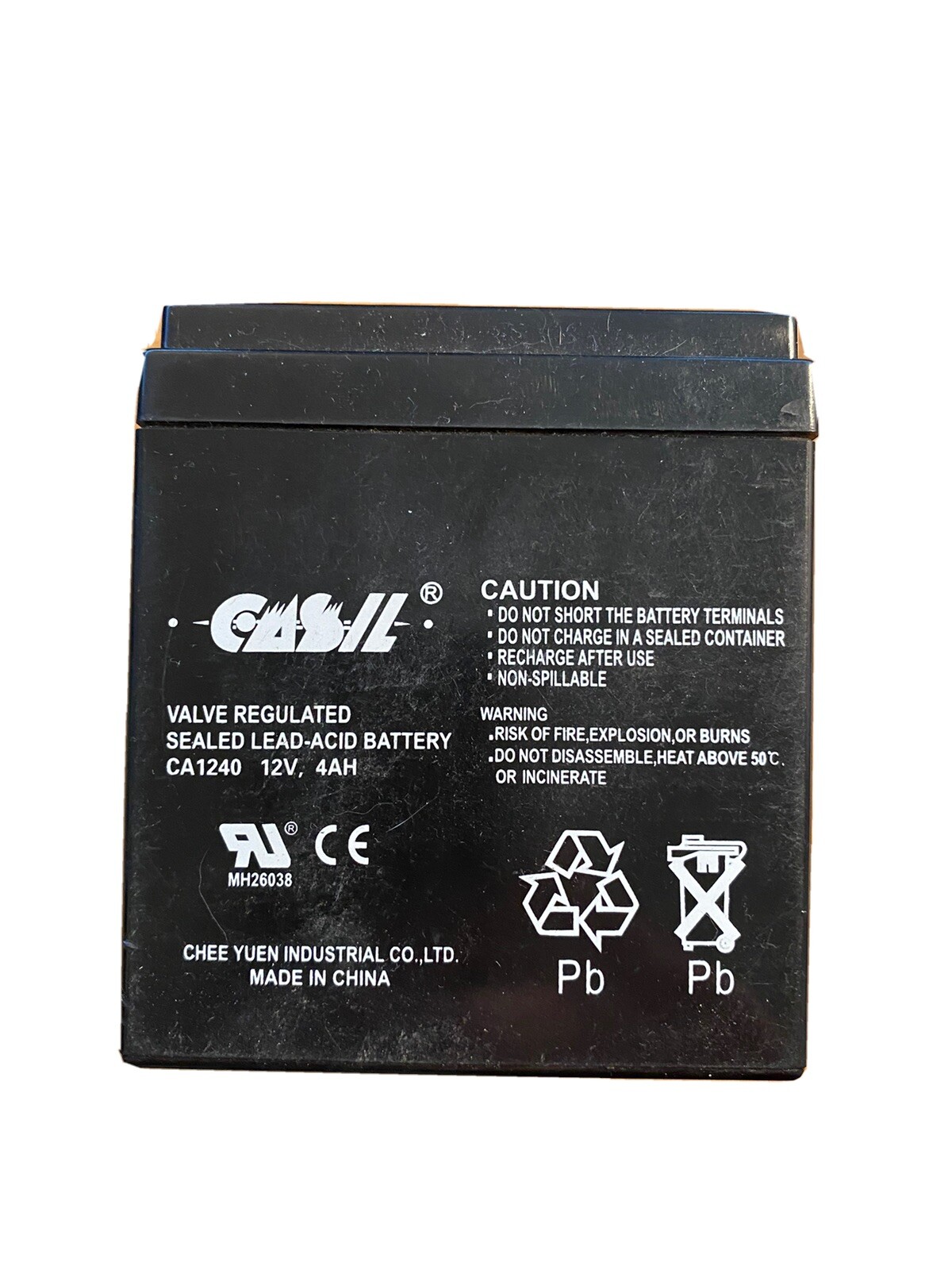 Casil Genuine CA1240, 12V, 4Ah SLA Alarm Battery 763979883066 eBay