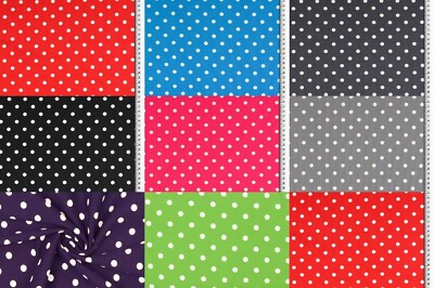 Jersey Punkte weiß pink grau rot Baumwolljersey Meterware grün türkis grau 