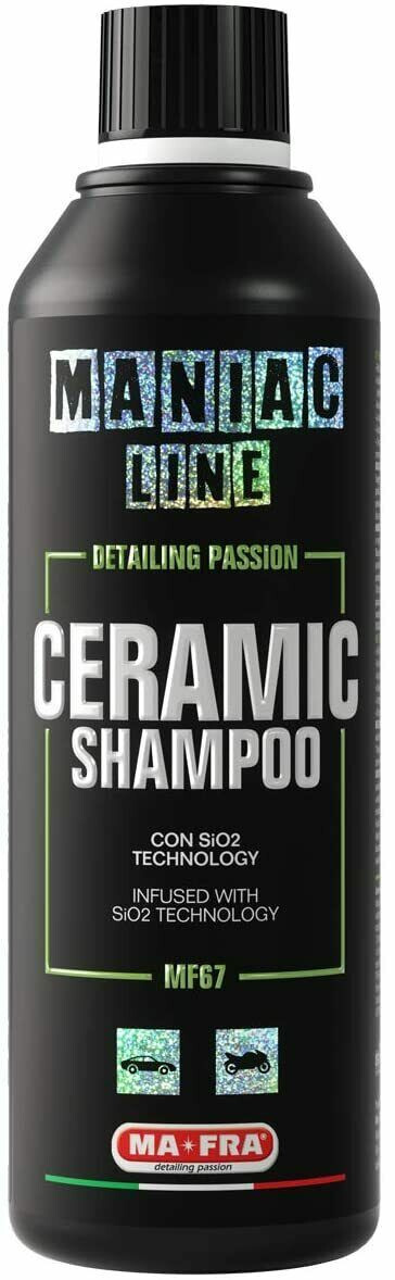 MAFRA MANIAC LINE Ceramic Shampoo cera con SiO2 Technology Auto 3in1 - 500ML