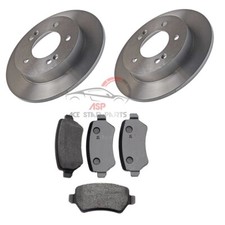 FOR KIA VENGA 1.4 + 1.6 2009-2019 REAR 2 BRAKE DISCS AND PADS SET NEW