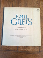 Emil Gilels -Beethoven Concertos Nos 1 & 2 . U.S 1st Angel 35672. NM