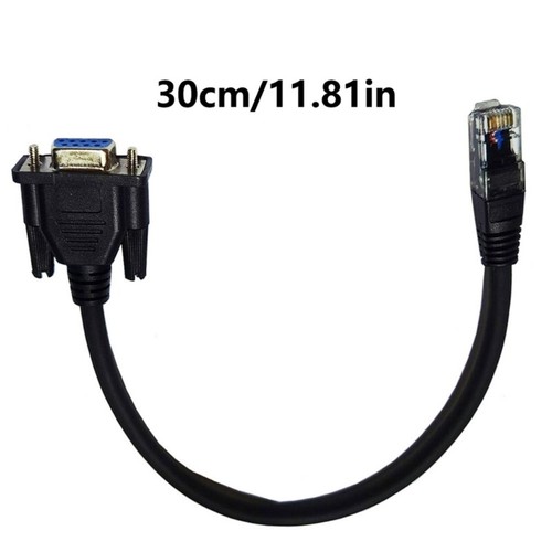 Consoles Cable 9pin DB9Female Serial RS232Port to RJ45Male Ethernet ConsoleCable - Afbeelding 8 van 10