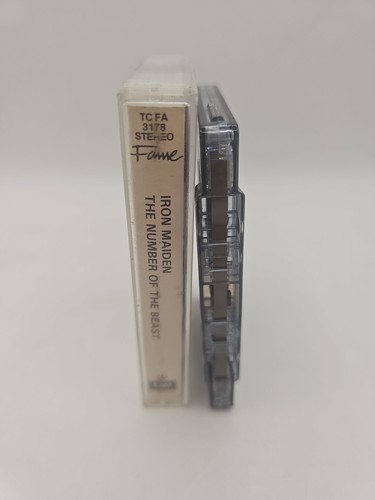 IRON MAIDEN 'THE NUMBER OF THE BEAST' CASSETTE Fame UK 1982 TESTED Plays Great - Picture 3 of 9