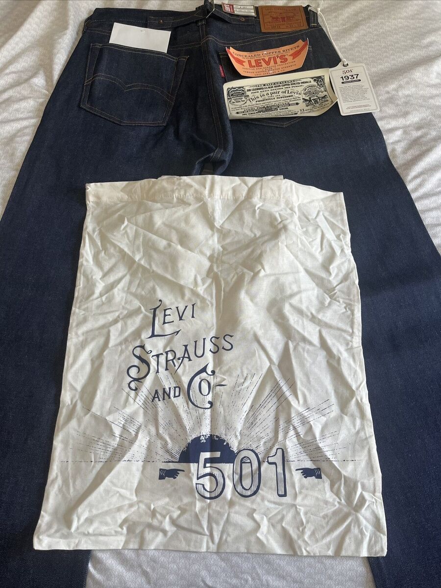 Levi's Vintage Clothing LVC 1937 501XX Jeans Rigid Size 32 X Levi's Vintage Clothing LVC 1937 501XX Jeans Rigid Size 32 X