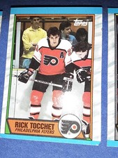 1989-90 Topps #80 Rick Tocchet Philadelphia Flyers MVP HOF NHL LEGEND