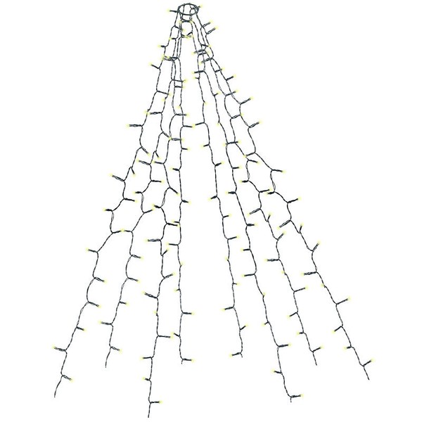 Lunartec Weihnachtsbaum-ÜBerwurf-Lichterkette Mit 8 Girlanden & 320 Leds, IP44-image