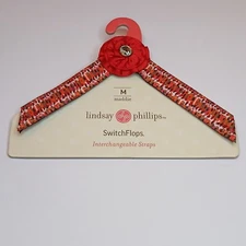 Lindsay Phillips SwitchFlops Interchangeable Straps Maddie Pink Flower Size M