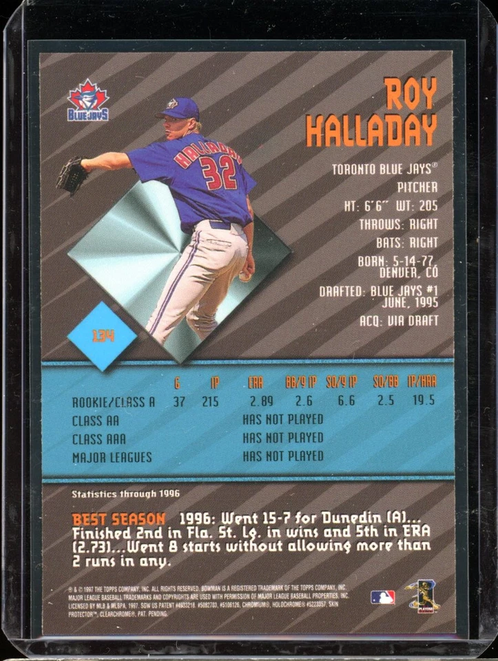 Bowmans Best Roy Halladay 1997 novato radiocontrol Foto 2 de 2