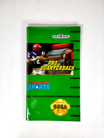 Pro Quarterback (Sega Genesis, 1992) CIB Tested