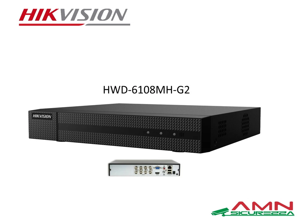 DVR HIKVISION 8 CANALI IBRIDO CLOUD 4 MPX AHD TURBO FULL HD HWD-6108MH-G2