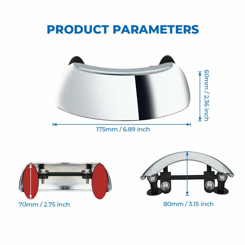 Espejo retrovisor gran angular 180° para Suzuki GSXR600/1000/750 K4 K5 K6 Foto 3 de 4