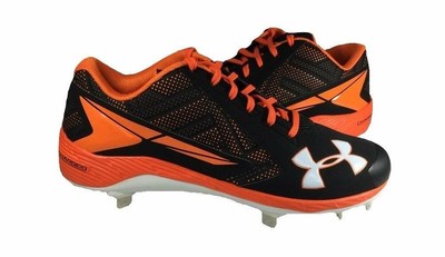 orange under armour baseball cleats