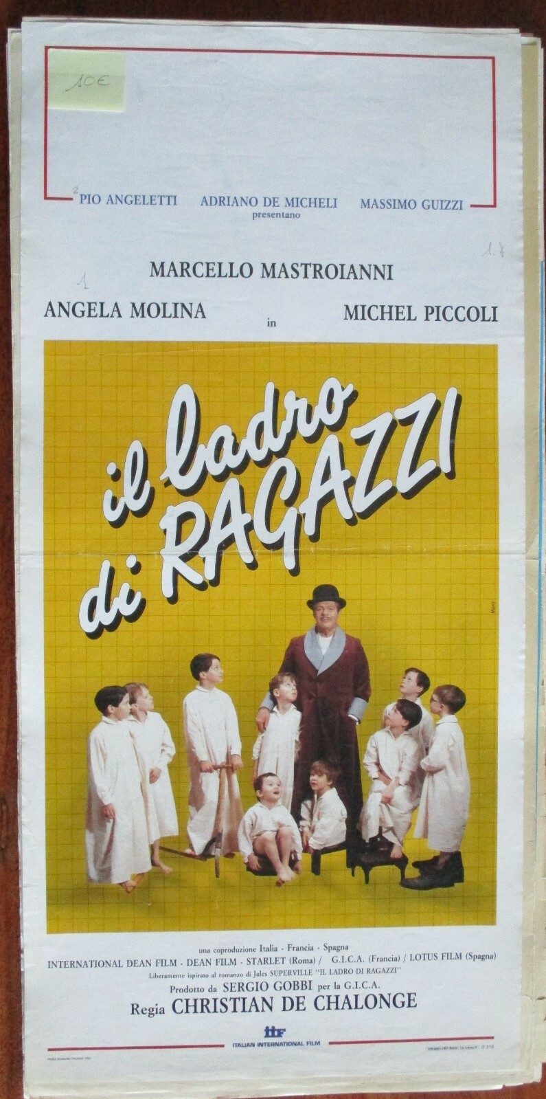 Locandina originale film Il ladro di ragazzi (1991) - Regia di Christian de Chalonge