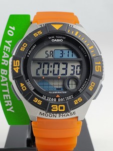 Casio WS1100H-4AKC, Men's Sport Marine Watch, Orange | eBay