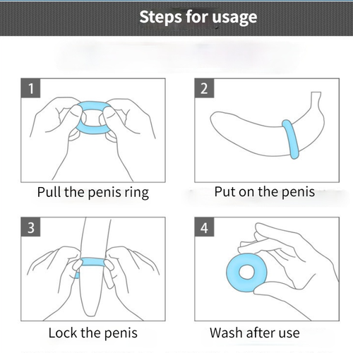 20PCS Cock Ring Super Strong Stretchy Stay Harder Penis Rings Cockring For Men - Picture 5 of 9
