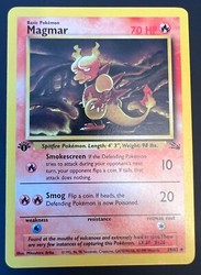 Magmar 39/62 1st Edition Fossil Uncommon Pokemon Card