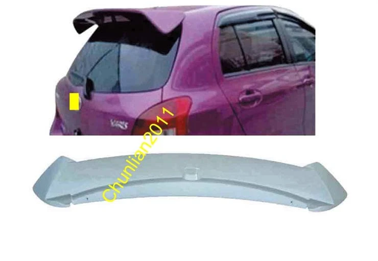 Alerón estilo fábrica ABS apto para Toyota Yaris 2006-2011 hatchback 5 puertas PU Foto 4 de 4
