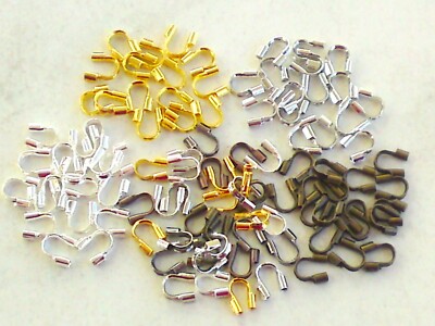 50x Drahtschutzbügel 4,5mm Drahtschutz für Schmuckdraht Wire Schmuck Farbwahl
