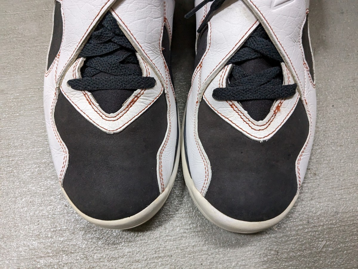 Air Jordan 8 Retro LS 2007 Men\'s White Black Toes Shoes 317258 104 US Size 11 Nike Air Jordan 8 VIII Retro LS Anthracite  main image 3