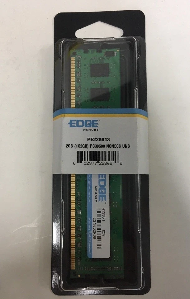 6GB (3X2GB) Edge Memory Modules PE228613 2GN602R08DS PC3-8500 DDR3-1066 - Image 2 of 4