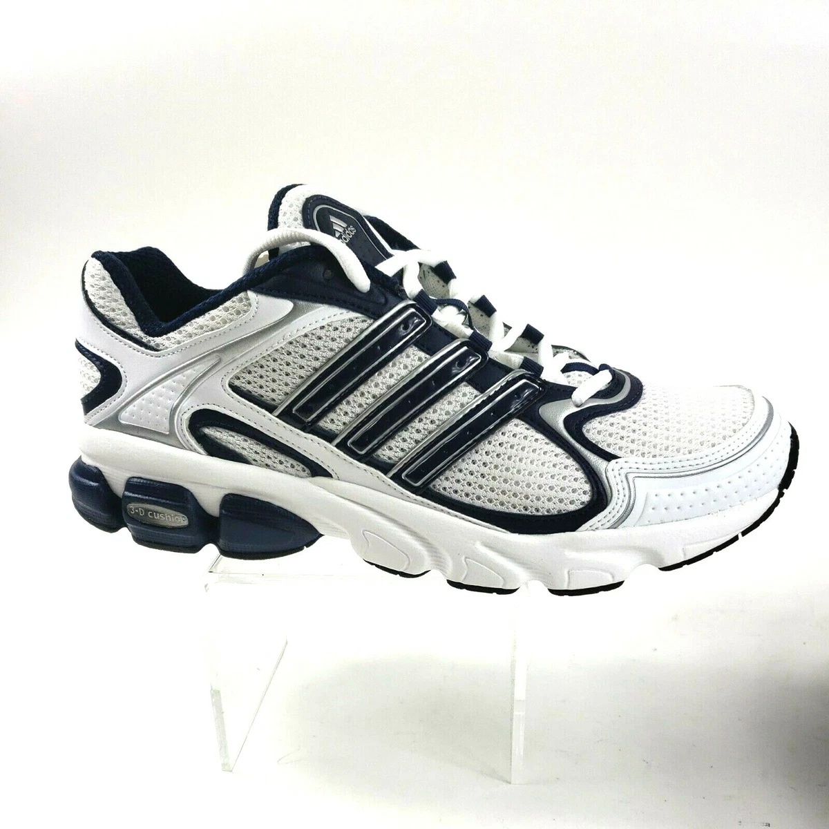 Adidas Viper Cushion Plus White Navy Mens Size 8.5 Running Shoes 044145 Sneaker