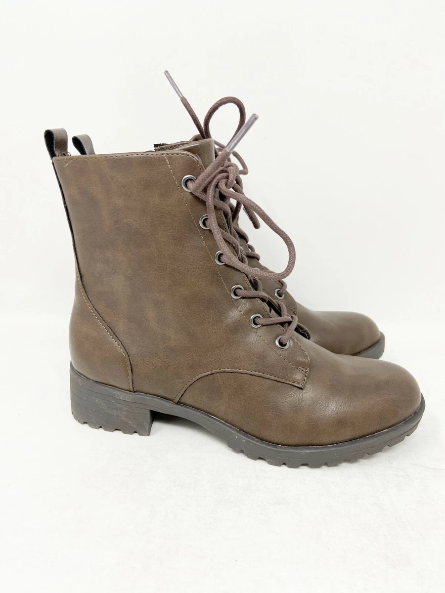 American Rag Brown Franie Combat Boots