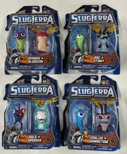 Slugterra Mini Figure 2-Pack LOT of 4 Slugs  8 Figures Total Spinner Bolo Stinky