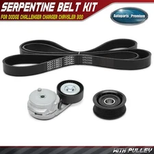 3x Serpentine Belt Drive Component Kit for Dodge Challenger Charger Chrysler 300