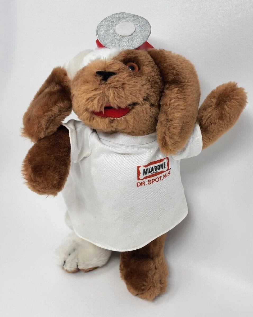 Milk bone top dog toy plush