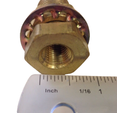HongBoW Hardware 3-Piece Push-to-Connect Bulkhead Fitting - 1/4" Tube OD X 1/4" NPT, Copper & Plastic, For Air/Water Lines - View #5